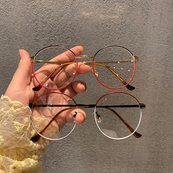 fashion sunglasses frames retro metal round-frame round glasses can be equipped with anti-blue light frame all-match eyeglasses geek, Black
fashion sunglasses frames retro metal round-frame round glasses can be equipped with anti-blue light frame all-match eyeglasses geek, Black