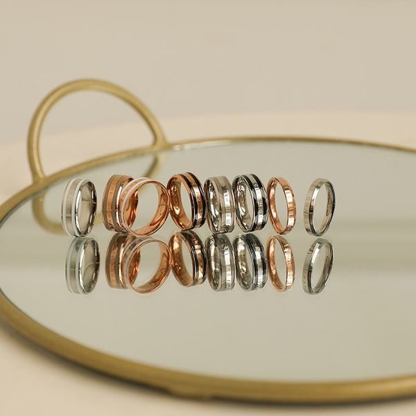 design jewelry japanese and korean dw couple ring 18k rose gold plain simple stainless steel ring fashion jewelry, Silver
design jewelry japanese and korean dw couple ring 18k rose gold plain simple stainless steel ring fashion jewelry, Silver