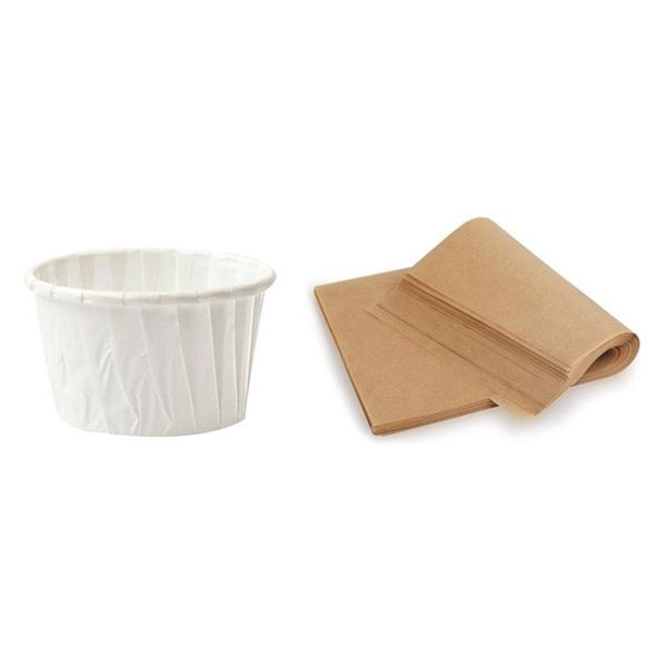 100pcs baking mold cake cup paper cup(white) & 200 pcs silicone oil paper baking sheet
100pcs baking mold cake cup paper cup(white) & 200 pcs silicone oil paper baking sheet