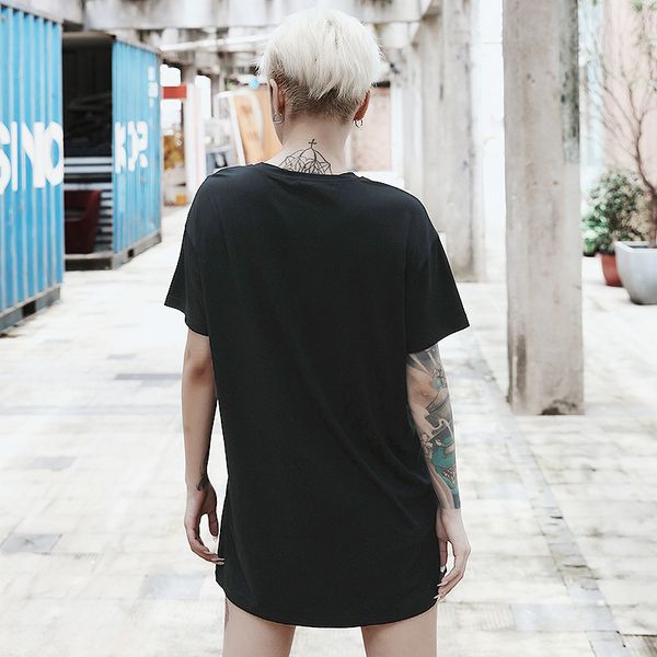 women loose black t-shirts gothic grunge punk harajuku skull peinted t-shirts halloween party long female t-shirt, White
women loose black t-shirts gothic grunge punk harajuku skull peinted t-shirts halloween party long female t-shirt, White