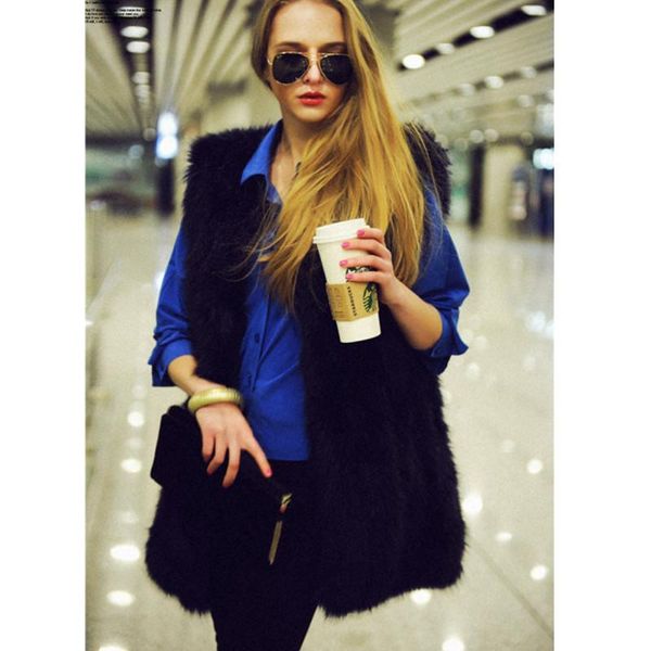 women's fur & faux qiudong imitation waistcoat in long female coat maomao jacket women plus size winter, Black
women's fur & faux qiudong imitation waistcoat in long female coat maomao jacket women plus size winter, Black