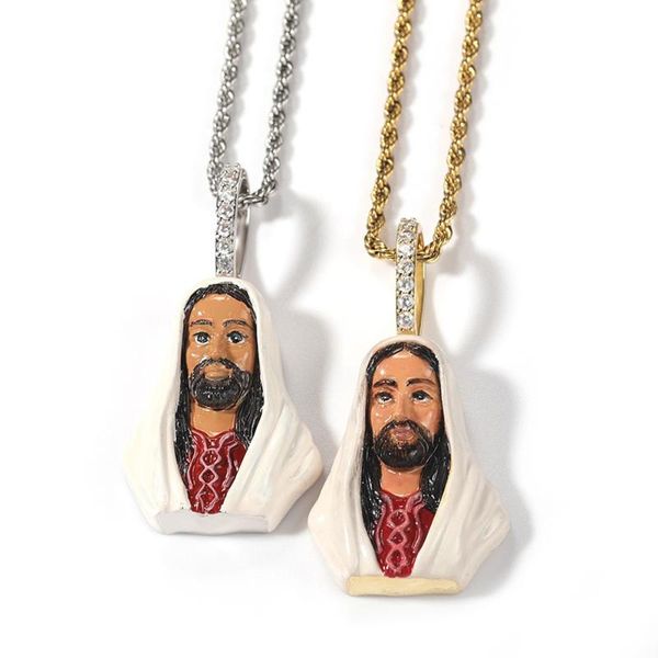 chains iced out bling enamel jesus pendants necklaces for men hiphop jewelry religiou cz stone paved gold silver color charm
chains iced out bling enamel jesus pendants necklaces for men hiphop jewelry religiou cz stone paved gold silver color charm