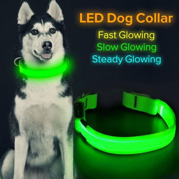 dog collars & leashes nylon led pet collar usb rechargeablesafety light up night supplies products
dog collars & leashes nylon led pet collar usb rechargeablesafety light up night supplies products