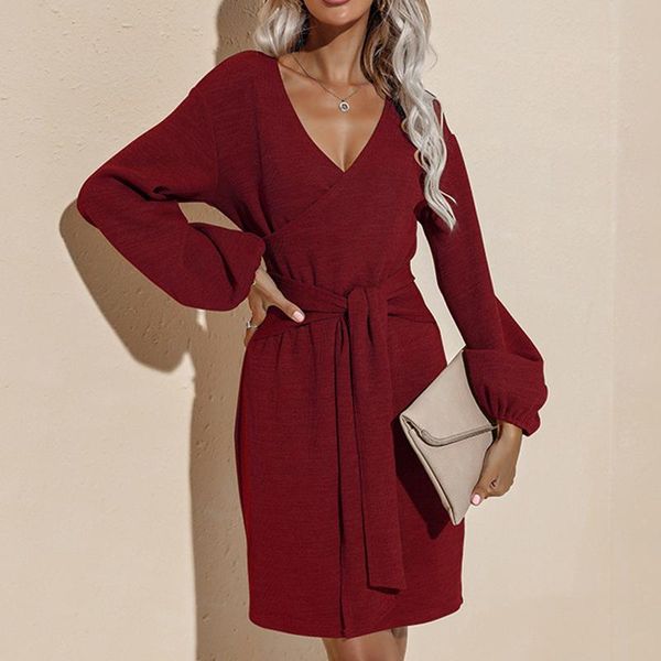casual dresses bodycon v neck bandage red female dress autumn winter women long sleeve slim mini 2021 elegant office lady vestidos, Black;gray
casual dresses bodycon v neck bandage red female dress autumn winter women long sleeve slim mini 2021 elegant office lady vestidos, Black;gray