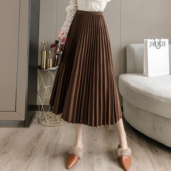 skirts high waist skirt women casual vintage solid pleated ladies fashion simple midi a-line vestido feminino, Black
skirts high waist skirt women casual vintage solid pleated ladies fashion simple midi a-line vestido feminino, Black