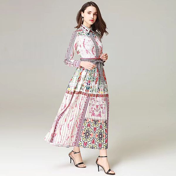 fashion dress designer autumn new women's party elegant vintage lapel long sleeve pleated print dresses b8kz, Black;gray
fashion dress designer autumn new women's party elegant vintage lapel long sleeve pleated print dresses b8kz, Black;gray