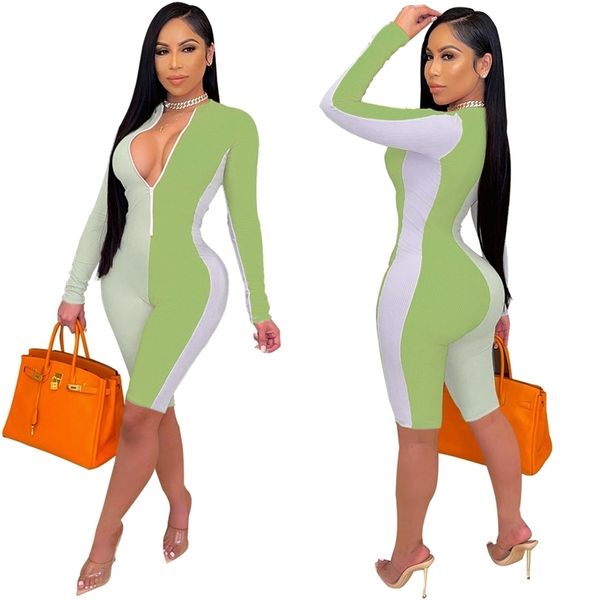 women short sleeve romper jumpsuit bodycon bodysuit slim fit sports pants clubwear biker s playsuit 210525, Black;white
women short sleeve romper jumpsuit bodycon bodysuit slim fit sports pants clubwear biker s playsuit 210525, Black;white