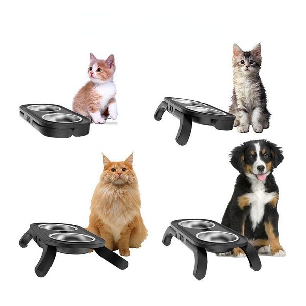 cat bowls & feeders elevated raised feeder stand with stainless steel for small pets
cat bowls & feeders elevated raised feeder stand with stainless steel for small pets