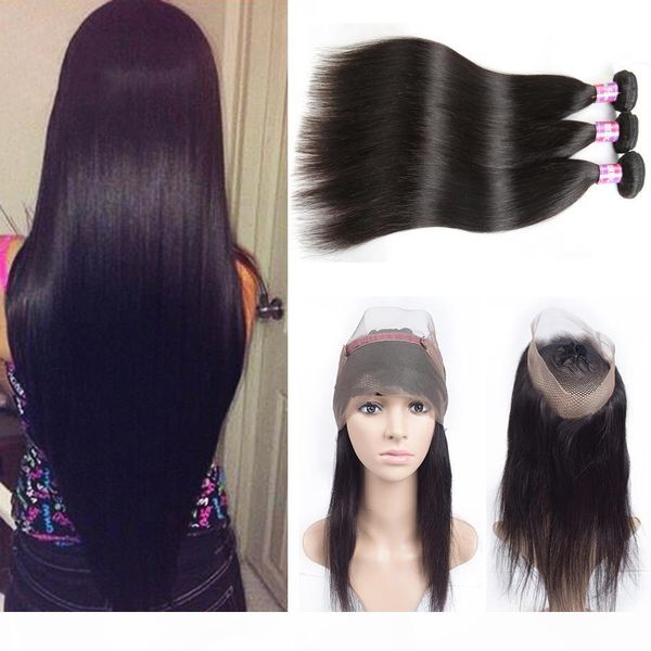 360 lace frontal braizlian hair bundles with closure human hair weave lace frontal straight malaysian virgin hair extensions 360 closure, Black;brown
360 lace frontal braizlian hair bundles with closure human hair weave lace frontal straight malaysian virgin hair extensions 360 closure, Black;brown