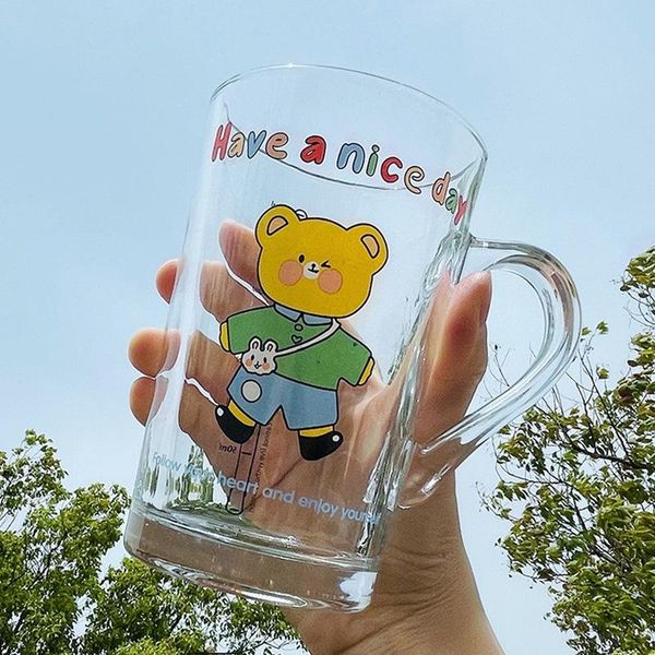 wine glasses 420ml cartoon bear glass water cup with straw lids transparent milk coffee bubble tea juice drinking cups
wine glasses 420ml cartoon bear glass water cup with straw lids transparent milk coffee bubble tea juice drinking cups
