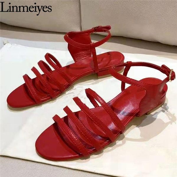 sandals flat women genuine leather narrow band ankle buckle strap ladies shoes high-quality summer female 2021, Black
sandals flat women genuine leather narrow band ankle buckle strap ladies shoes high-quality summer female 2021, Black