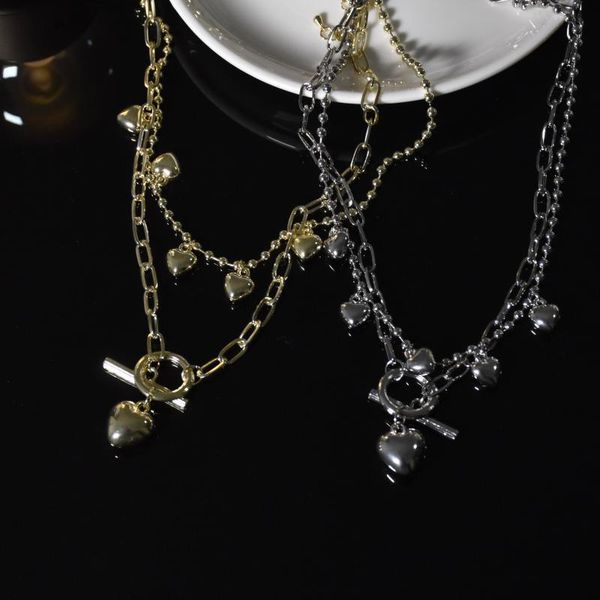 chokers vintage double chain necklaces for women punk jewelry hiphop metal heart pendant statement necklace wholesale 2021, Golden;silver
chokers vintage double chain necklaces for women punk jewelry hiphop metal heart pendant statement necklace wholesale 2021, Golden;silver