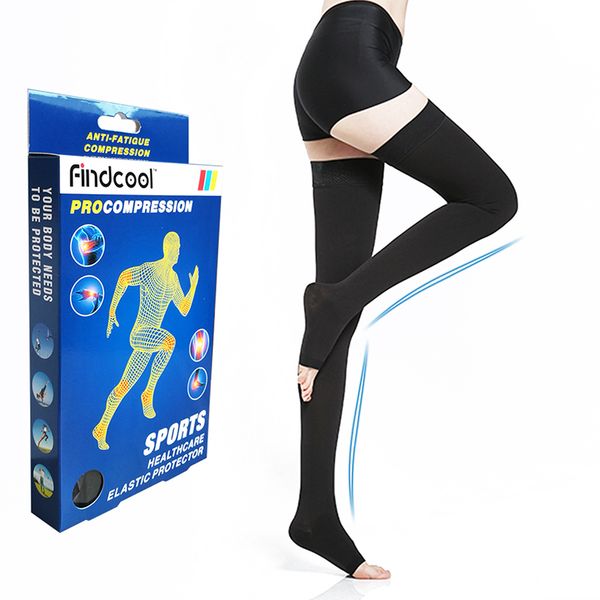 compression recovery thigh sleeve (1 pair) medical port hose 20-30 mmhg thigh high compression stoings with silicone band, Black;white
compression recovery thigh sleeve (1 pair) medical port hose 20-30 mmhg thigh high compression stoings with silicone band, Black;white