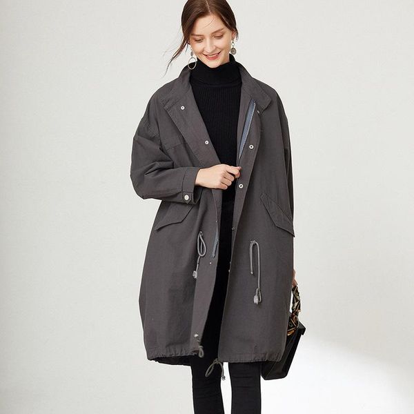 women's jackets stand-up collar trench coat large size woman jacket winter 2021 clothes women casual loose drop, Black;brown
women's jackets stand-up collar trench coat large size woman jacket winter 2021 clothes women casual loose drop, Black;brown