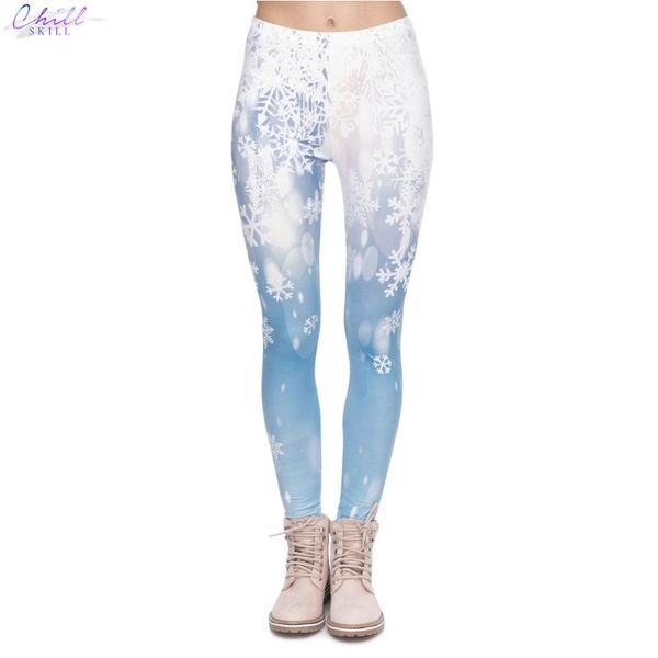 women's leggings chill skill christmas series women legging falling snow printing fitness fashion elegant high waist woman pants, Black
women's leggings chill skill christmas series women legging falling snow printing fitness fashion elegant high waist woman pants, Black