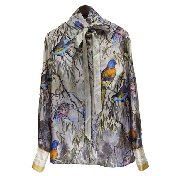early spring 2021 new lady's shirt ivory white xique pattern printing silk ribbon collar system sleeves 4uth
early spring 2021 new lady's shirt ivory white xique pattern printing silk ribbon collar system sleeves 4uth