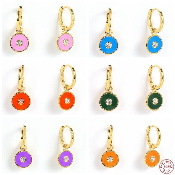 hoop & huggie 925 sterling silver enamel candy color earring dripping oil moon eye zircon earrings for women cz pendientes jewerly, Golden;silver
hoop & huggie 925 sterling silver enamel candy color earring dripping oil moon eye zircon earrings for women cz pendientes jewerly, Golden;silver