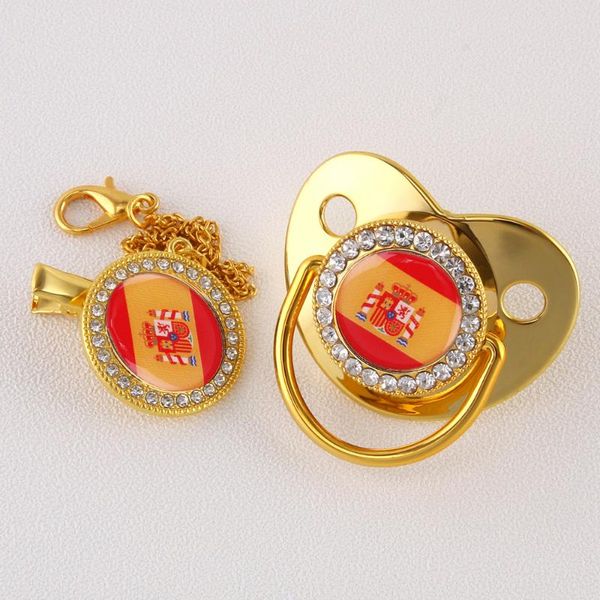 pacifiers# spanish flag golden luxury blingbling baby pacifier and chain clip safe bpa born infant soothing feeding chupete de
pacifiers# spanish flag golden luxury blingbling baby pacifier and chain clip safe bpa born infant soothing feeding chupete de