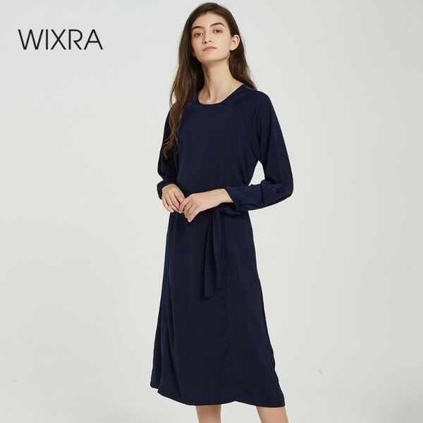 casual dresses wixra o neck with sashes elegant loose high waist long sleeve mid-calf women 2021 autumn spring, Black;gray
casual dresses wixra o neck with sashes elegant loose high waist long sleeve mid-calf women 2021 autumn spring, Black;gray