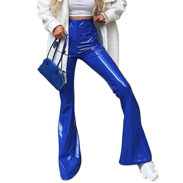 women's pants & capris women flared pu leather pants, solid color high waist smooth surface zipper trousers, Black;white
women's pants & capris women flared pu leather pants, solid color high waist smooth surface zipper trousers, Black;white