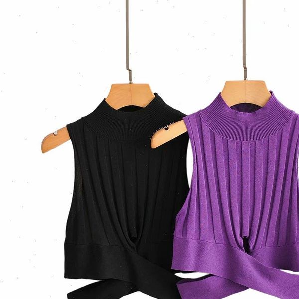 women 2 color hem irregular cross short vest thin sweater ladies basic knitted casual slim sweaters female autumn chic s111, White;black
women 2 color hem irregular cross short vest thin sweater ladies basic knitted casual slim sweaters female autumn chic s111, White;black