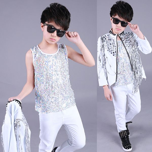 2021 new jazz costumes children shiny rhinestone tassel coat boys hip hop dance outfit kids street dancing stage show wear, Black;red
2021 new jazz costumes children shiny rhinestone tassel coat boys hip hop dance outfit kids street dancing stage show wear, Black;red