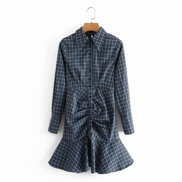 vintage women dark blue plaid dress fashion ladies button draped vestidos elegant female chic asymmetric mini dresses 210527, Black;gray
vintage women dark blue plaid dress fashion ladies button draped vestidos elegant female chic asymmetric mini dresses 210527, Black;gray