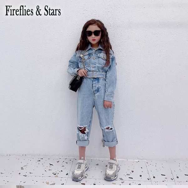 spring autumn girls denim overall baby one piece kids jumpsuits children streetwear clothes ripped hole waistbelt 3 to 14 yrs, Blue
spring autumn girls denim overall baby one piece kids jumpsuits children streetwear clothes ripped hole waistbelt 3 to 14 yrs, Blue