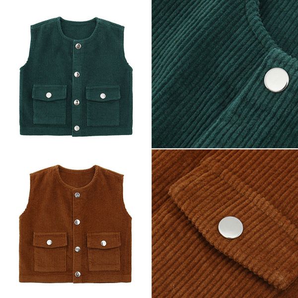 2021 new spring kids quality corduroy baby vest girl outwear boys clothes children wear sleeveless with button toddler v neck jacket 6wn8, Camo
2021 new spring kids quality corduroy baby vest girl outwear boys clothes children wear sleeveless with button toddler v neck jacket 6wn8, Camo