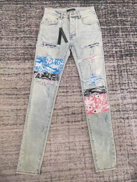 4-4-8 men's distressed ripped skinny jeans fashion mens jeans slim motorcycle moto biker causal mens denim pants hip hop men jeans, Blue
4-4-8 men's distressed ripped skinny jeans fashion mens jeans slim motorcycle moto biker causal mens denim pants hip hop men jeans, Blue