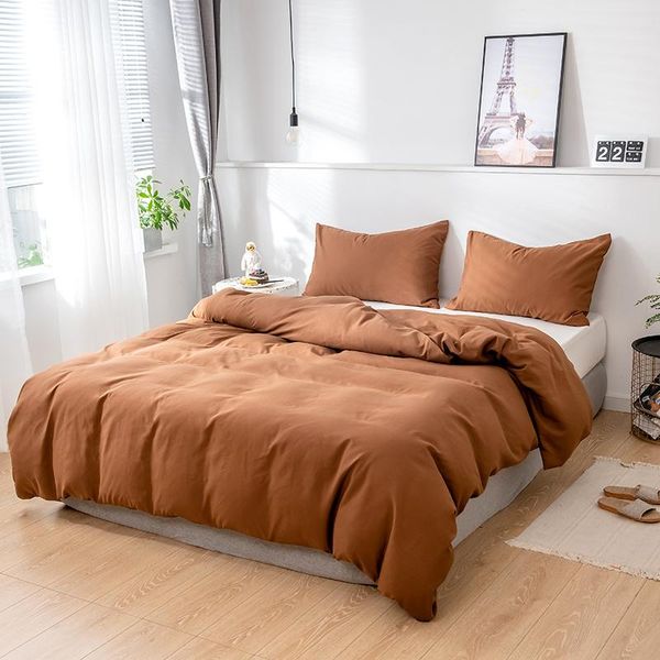 bedding sets 2/3 piece nordic solid color style twin size set,duvet cover220x240 200x200,use for bedroom brown purple
bedding sets 2/3 piece nordic solid color style twin size set,duvet cover220x240 200x200,use for bedroom brown purple