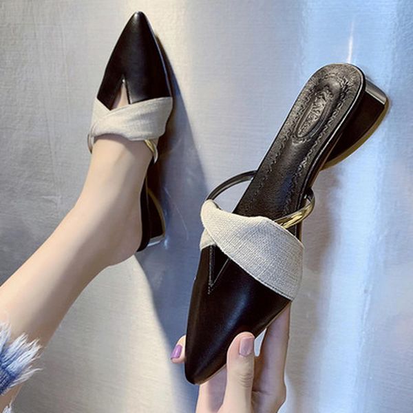 slippers junsrm 2021 summer classic mules shoes slides pu leather outdoor slipper platform woman pointed toe sandals, Black
slippers junsrm 2021 summer classic mules shoes slides pu leather outdoor slipper platform woman pointed toe sandals, Black