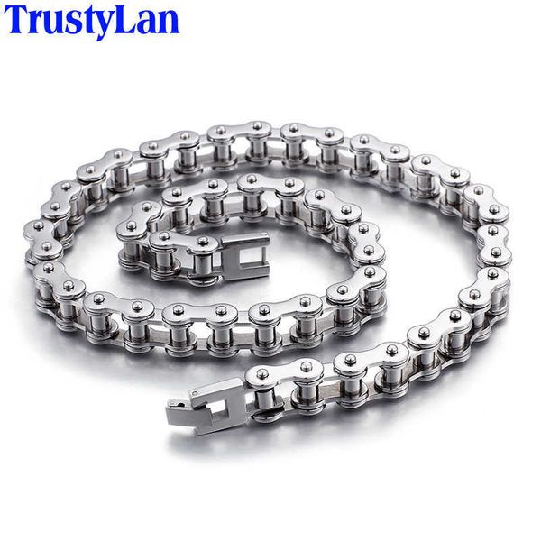 trustylan 55cm long mens link necklace men fashion punk stainless steel biker bicycle chain male jewelry accessory, Silver
trustylan 55cm long mens link necklace men fashion punk stainless steel biker bicycle chain male jewelry accessory, Silver