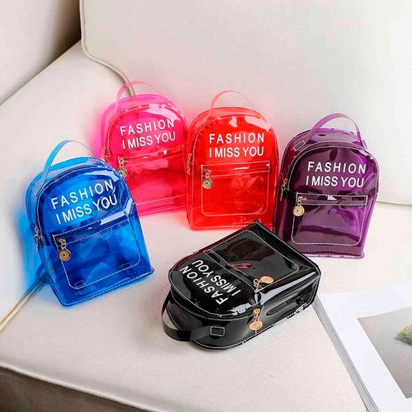 women transparent backpack mini small backpack pvc clear jelly backpacks letter print student shoulder bag outdoor beach bags y1105
women transparent backpack mini small backpack pvc clear jelly backpacks letter print student shoulder bag outdoor beach bags y1105