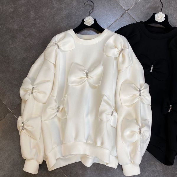 deat autumn new arrivals long sleeve o neck diamonds bow decoration cotton sweatshirt women pullovers mk710 201030, Black
deat autumn new arrivals long sleeve o neck diamonds bow decoration cotton sweatshirt women pullovers mk710 201030, Black