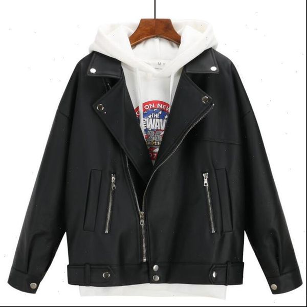 2021 new arrival women autumn winter leather jacket oversized boyfriend korean style female faux coat outwear black
2021 new arrival women autumn winter leather jacket oversized boyfriend korean style female faux coat outwear black