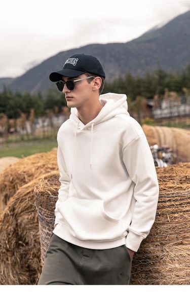 men's hoodies & sweatshirts 4471 2021 autumn and winter trend solid color loose plus velvet thick, Black
men's hoodies & sweatshirts 4471 2021 autumn and winter trend solid color loose plus velvet thick, Black