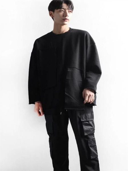 men's hoodies & sweatshirts long sleeve hoodie spring and autumn korean fashion pocket casual round collar loose large size, Black
men's hoodies & sweatshirts long sleeve hoodie spring and autumn korean fashion pocket casual round collar loose large size, Black