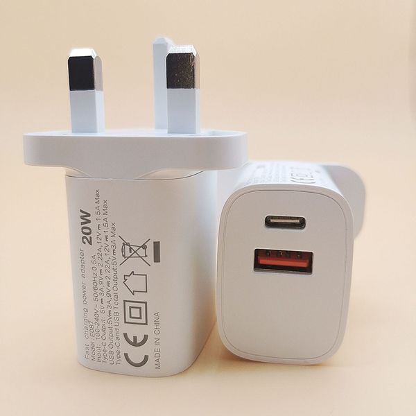 20w fast usb-c charger quick charge type c pd charging uk plug adapter qc 3.0 smart for iphone samsung with retail box
20w fast usb-c charger quick charge type c pd charging uk plug adapter qc 3.0 smart for iphone samsung with retail box