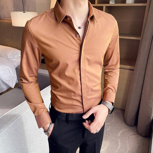 men's casual shirts british style spring long sleeve tuxedo shirt dress men clothes 2021 simple solid slim fit blouse homme plus size 4, White;black
men's casual shirts british style spring long sleeve tuxedo shirt dress men clothes 2021 simple solid slim fit blouse homme plus size 4, White;black