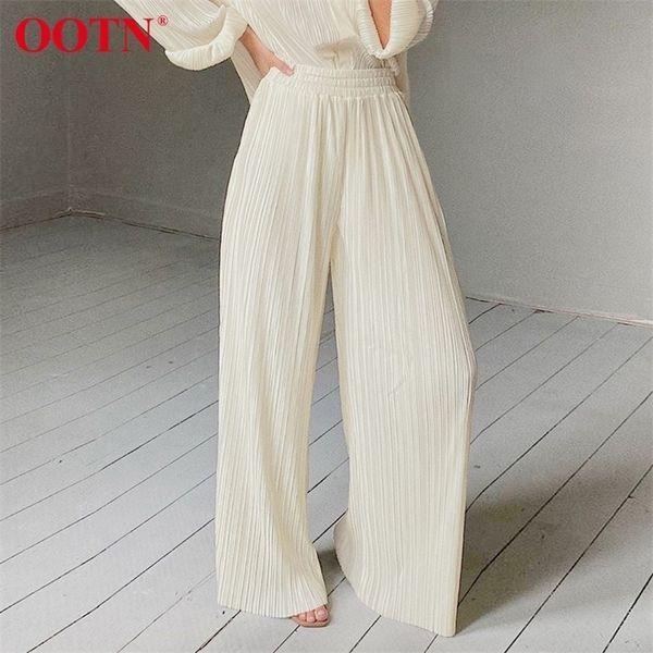 ootn khaki pleated wide leg pants women trousers elegant casual palazzo pants elastic high waist ruched oversized pants ladies 201006, Black;white
ootn khaki pleated wide leg pants women trousers elegant casual palazzo pants elastic high waist ruched oversized pants ladies 201006, Black;white