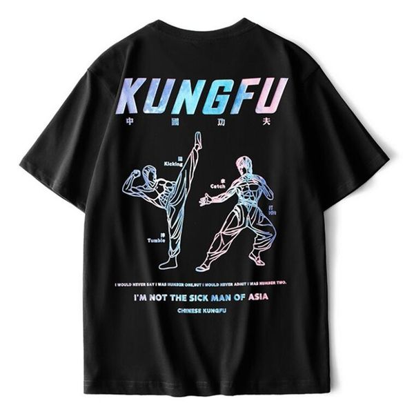 men's 2021 summer new over size street hip hop fashion brand loose large short sleeve t-shirt for men cwku, White
men's 2021 summer new over size street hip hop fashion brand loose large short sleeve t-shirt for men cwku, White
