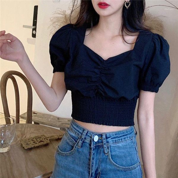 women's blouses & shirts blouse korean styles vintage quare neck puff sleeve shirt women summer short harajuku clothing dropshippin, White
women's blouses & shirts blouse korean styles vintage quare neck puff sleeve shirt women summer short harajuku clothing dropshippin, White