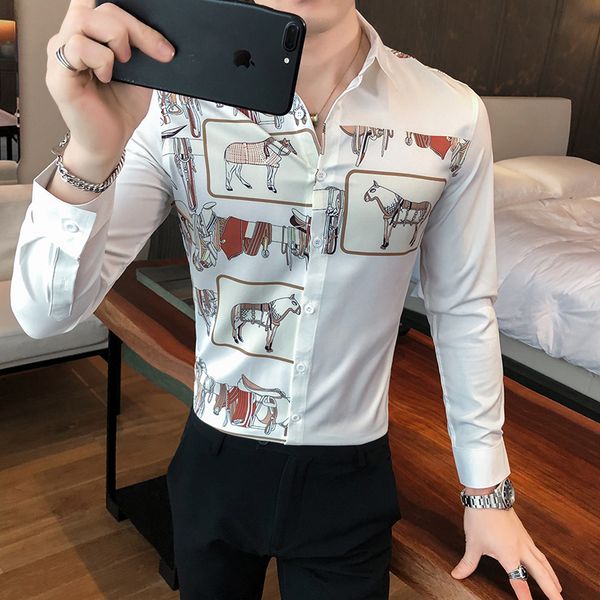 Impresso New Camisas Digital Alta Qualidade Para Roupas Masculinas Primavera Nova Magro Ajuste Manga Longa Clube 3xl-m R K7IQ, Black;brown
Impresso New Camisas Digital Alta Qualidade Para Roupas Masculinas Primavera Nova Magro Ajuste Manga Longa Clube 3xl-m R K7IQ, Black;brown
