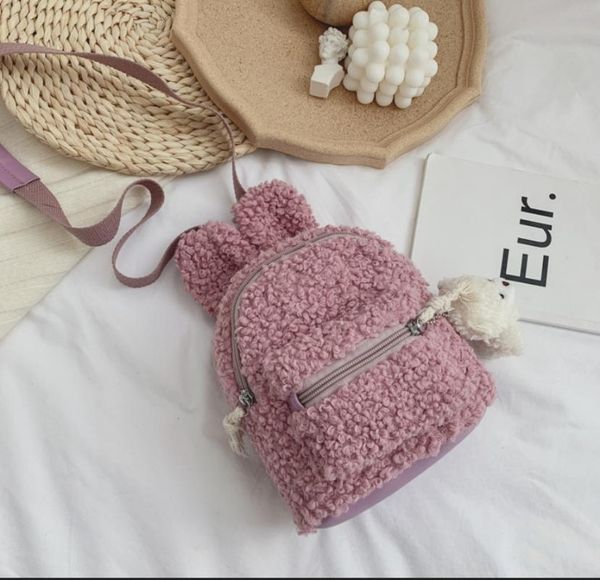 school bags winter super cute children's ears backpack bear bag plush toys girls kindergarten
school bags winter super cute children's ears backpack bear bag plush toys girls kindergarten