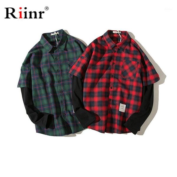 riinr fashion brand men plaid shirts autumn spring new men's street trend lapel casual shirt male long-sleeved shirt 1, White;black
riinr fashion brand men plaid shirts autumn spring new men's street trend lapel casual shirt male long-sleeved shirt 1, White;black
