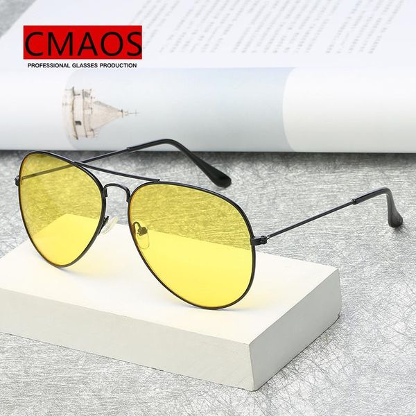 sunglasses brand 3026 goggles vision night glasses for driving fashion aviation yellow men pilot eyewear, White;black
sunglasses brand 3026 goggles vision night glasses for driving fashion aviation yellow men pilot eyewear, White;black