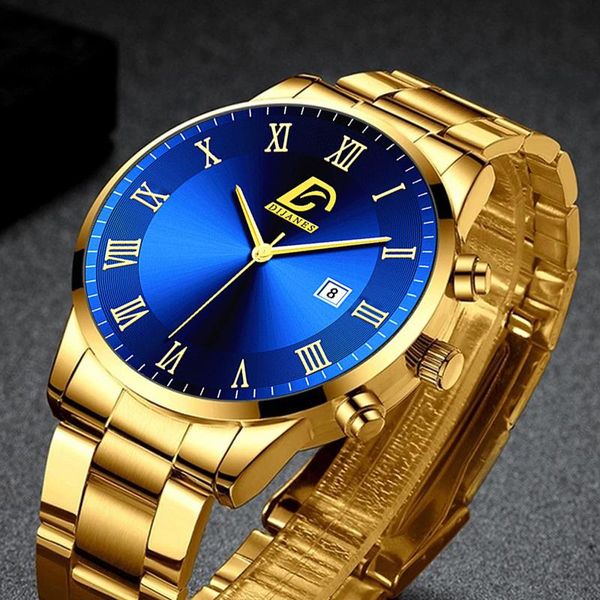 wristwatches fashion mens stainless steel watches luxury minimalist calendar quartz wrist watch men business casual relogio masculino, Slivery;brown
wristwatches fashion mens stainless steel watches luxury minimalist calendar quartz wrist watch men business casual relogio masculino, Slivery;brown