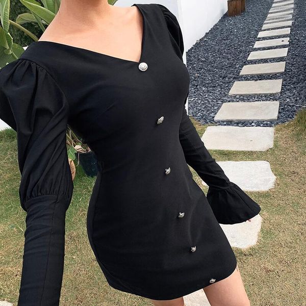 casual dresses 2021 fashion women pullover deep v-neck lantern long sleeve mid waist solid color club skinny mini short dress, Black;gray
casual dresses 2021 fashion women pullover deep v-neck lantern long sleeve mid waist solid color club skinny mini short dress, Black;gray