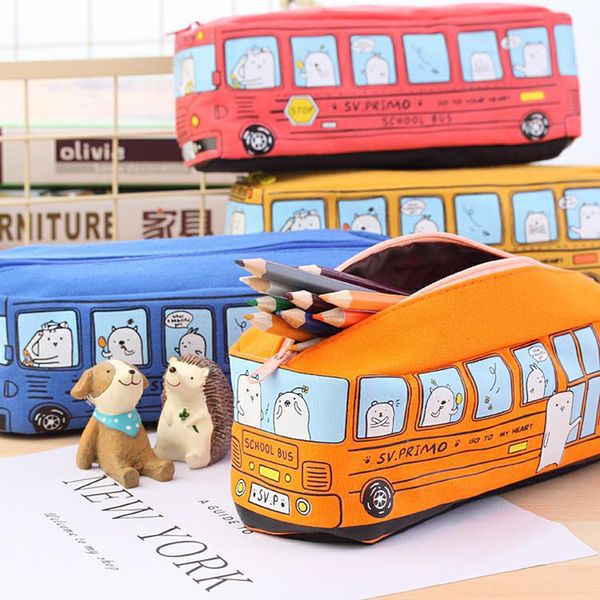 students 3d school bus pencil case canvas pencils bags kawaii boy&girl capacity school supplies stationery cosmetic bag 1pcs
students 3d school bus pencil case canvas pencils bags kawaii boy&girl capacity school supplies stationery cosmetic bag 1pcs